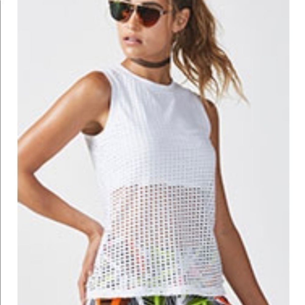 Fabletics White Bryce Tank Size Small